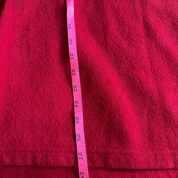 VINTAGE Ralph Lauren Zip Pullover 1/4 Zip Fleece Sweater Size‎ Small Petite Red - Picture 6 of 8